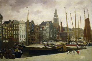 George_Hendrik_Breitner_-_Het_Damrak_te_Amsterdam